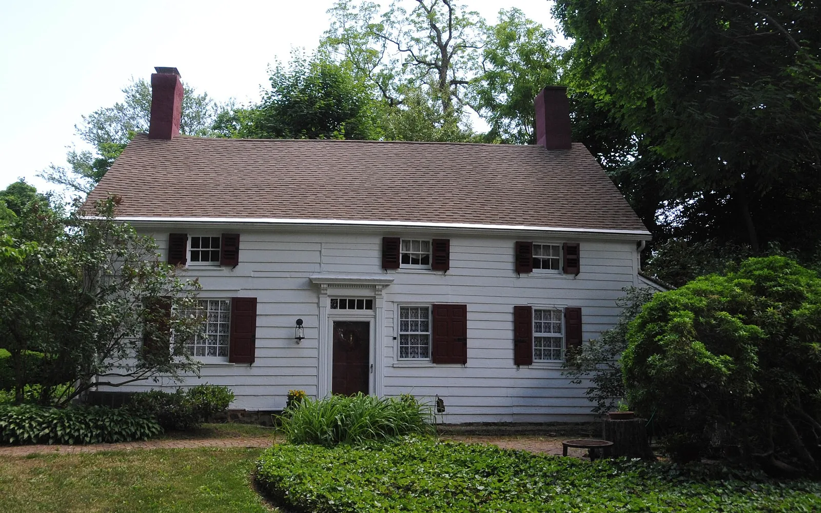 Historic Robert White House in Red Bank, Monmouth County, New Jersey.
